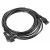 Cabo de alimentação Lanberg CA-C13C-11CC-0100-BK preto 10 m C13 conector fêmea CEE7/7