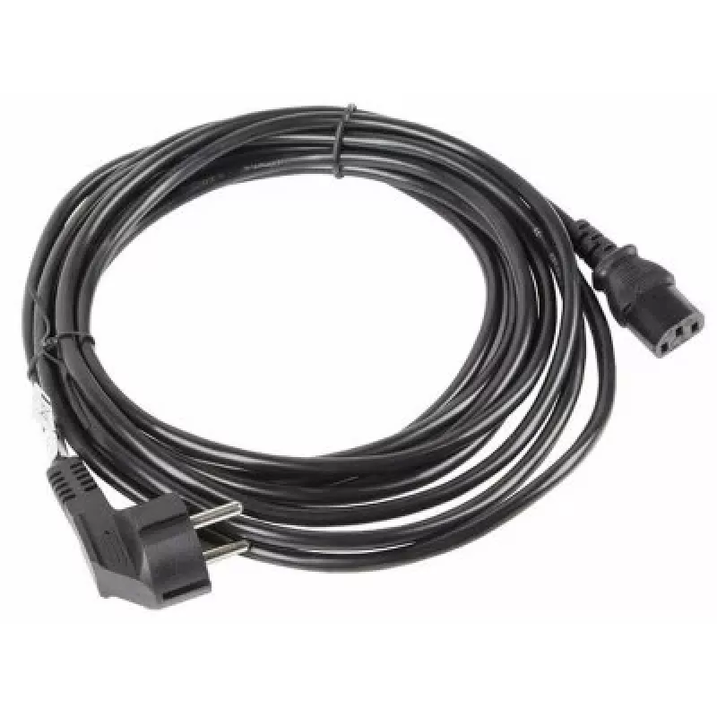 Cabo de alimentação Lanberg CA-C13C-11CC-0100-BK preto 10 m C13 conector fêmea CEE7/7