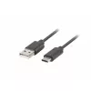 Cabo USB Lanberg CA-USBO-31CU-0018-BK 1,8 m USB 3.2 Gen 1 (3.1 Gen 1) USB-C USB-A preto (CA-USBO-31CU-0018-BK)