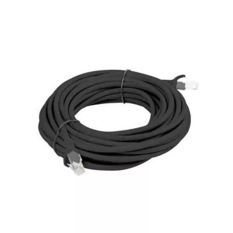 Cabo de rede fixo UTP Cat.6 Lanberg preto (comprimento: 0,25 m)