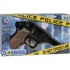 Revólver de polícia de brinquedo em metal Gonher 8 tiros, construção em metal, modelo 258441