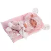 Boneca 73860 boneca bebé Nica sobre manta rosa 38 cm Llorens