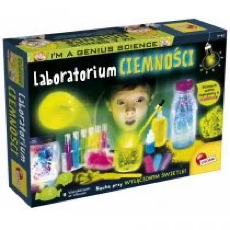 Conjunto educativo Liscianigiochi Im A Genius O laboratório da escuridão 304-PL83879 (caixa de ciências)