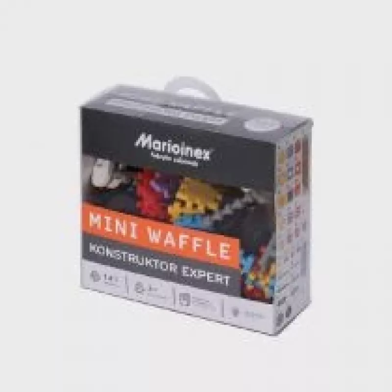 Conjunto de construção Marioinex Mini Waffle Constructor – 141 peças, multicolor, para crianças a partir dos 5 anos