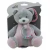 Caixa de música TULILO 9109 Urso de peluche rosa 18 cm – caixa de música mecânica