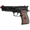 Pistola de polícia de brincar em metal Pulio modelo 15539/6 — construção em metal, acessório de brinquedo
