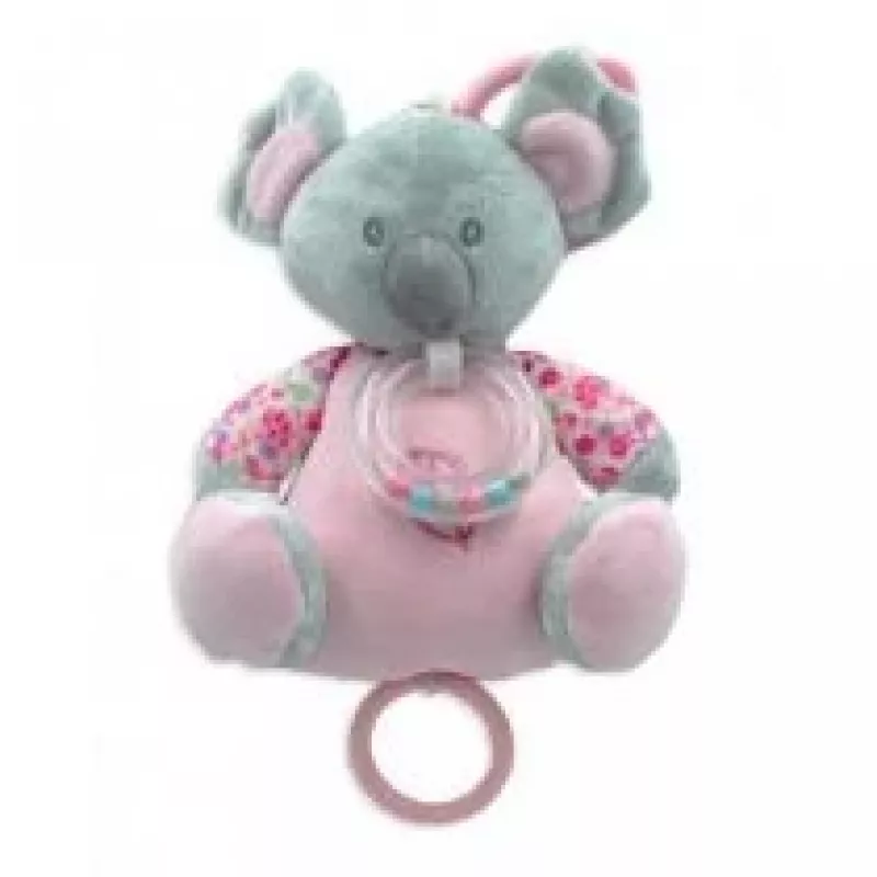 Caixa de música TULILO Koala 18 cm rosa – brinquedo musical para bebés, 18 cm de altura