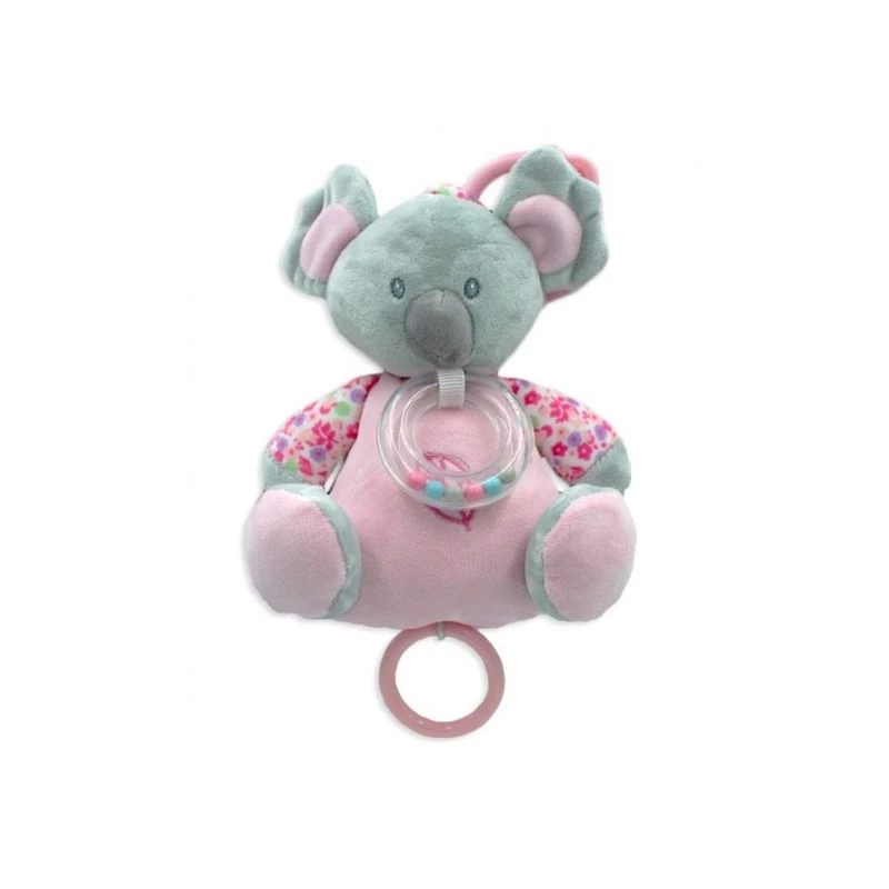Caixa de música TULILO Koala 18 cm rosa – brinquedo musical para bebés, 18 cm de altura