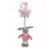 Caixa de música de peluche TULILO coelho 38 cm modelo 9026 — brinquedo musical coelho, 38 cm