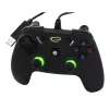 Esperanza EGG110K Vanquisher comando USB com fio para PC/PS3, com vibração, 12 botões, 2 manípulos analógicos, preto/verde