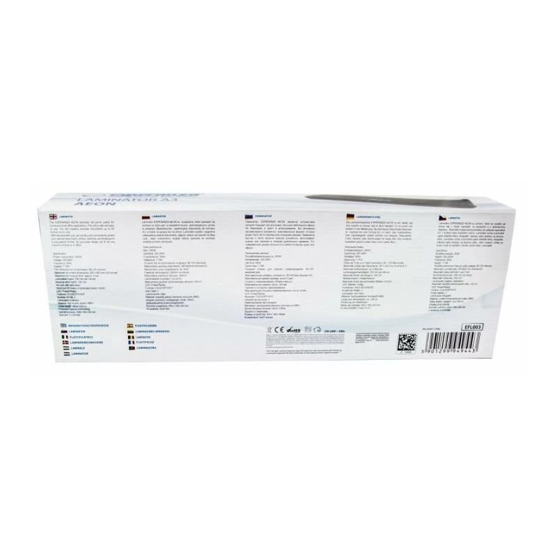 Plastificadora Esperanza EFL003 plastificadora a frio/quente 250 mm/min preta