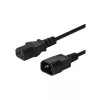 Cabo SAVIO CL-99 (C14 / IEC C14 / IEC 320 C14 M - C13 F; 1 2m; cor preto)