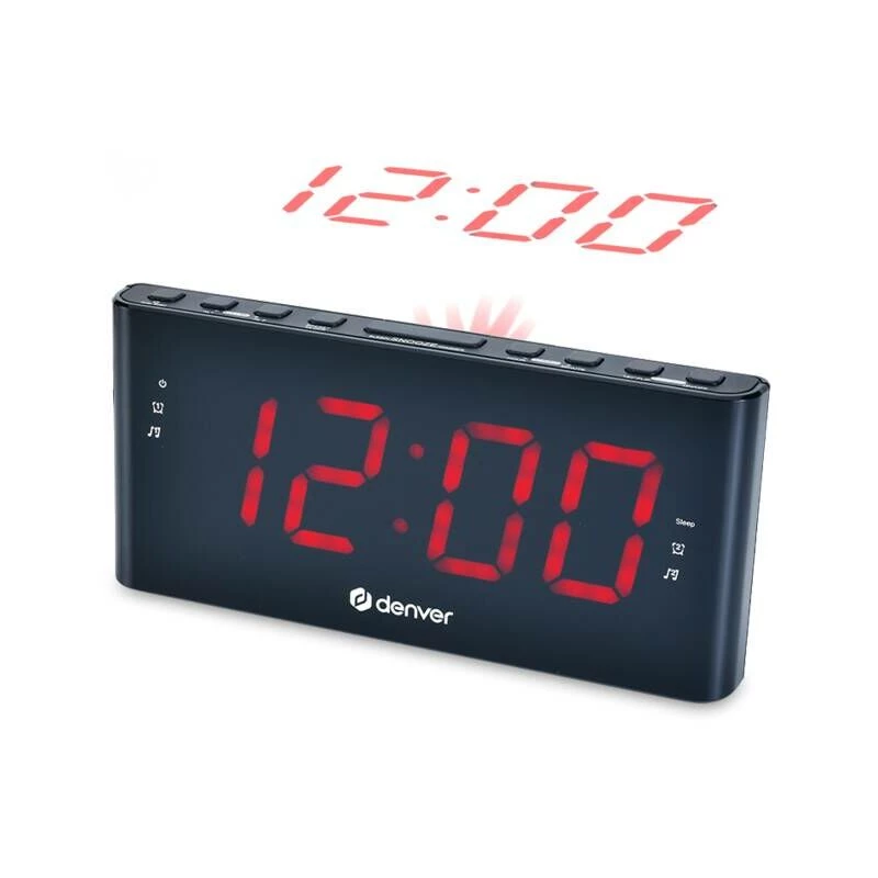Denver CPR-710 despertador digital preto