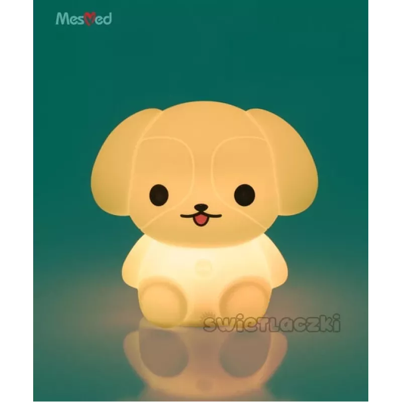 Lâmpada portátil recarregável em silicone Mesmed MM027 Dog — lâmpada portátil recarregável com design em silicone, modelo MM027