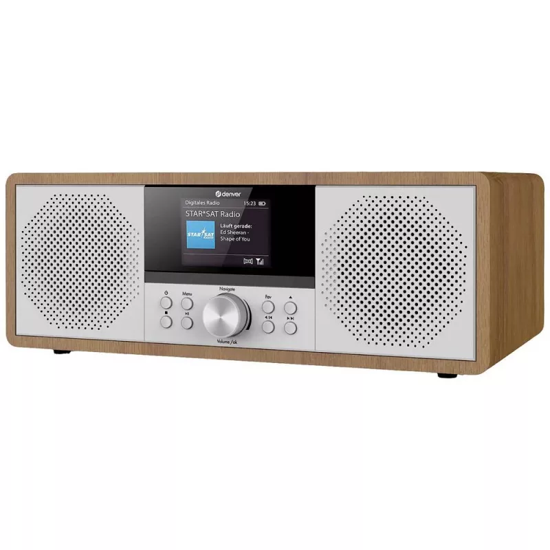 Rádio Internet Denver MIR-270DW DAB+ FM 20W madeira