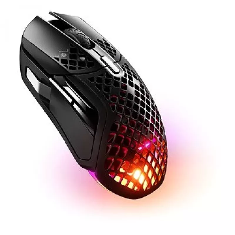 Rato gaming SteelSeries Aerox 5 Wireless, ótico, preto