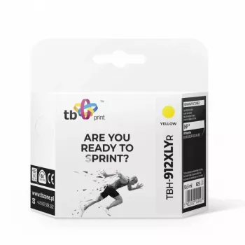 Cartucho de tinta TB compatível com HP OfficeJet Pro 8025 912XL, amarelo recondicionado