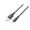 Cabo USB0-Micro USB 2m silicone preto Quick Charge