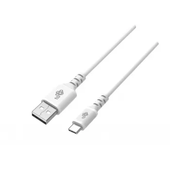 Cabo USB-USB C 2m silicone branco Quick Charge
