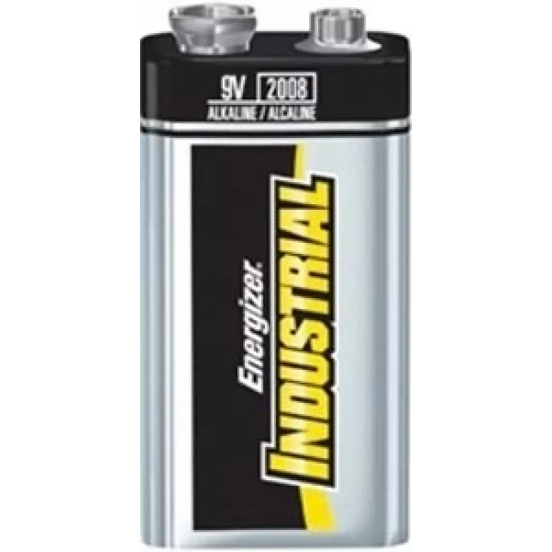 Pilhas alcalinas Energizer 9V PP3 Industrial, pack de 12