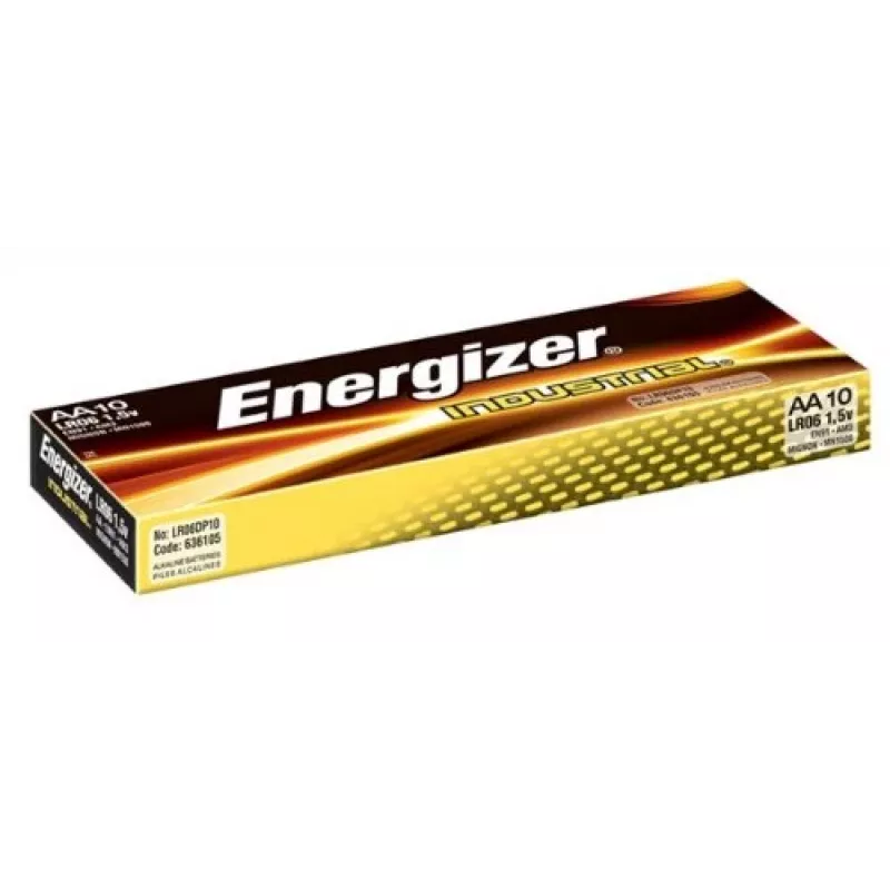 Pilhas alcalinas Energizer Industrial AAA - 6x packs de 10 + 6x packs de 10 grátis