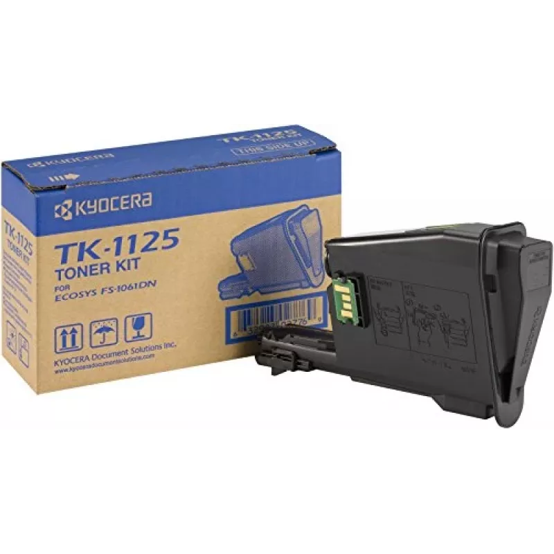 Cartucho de toner Kyocera TK-1125 1000 páginas preto