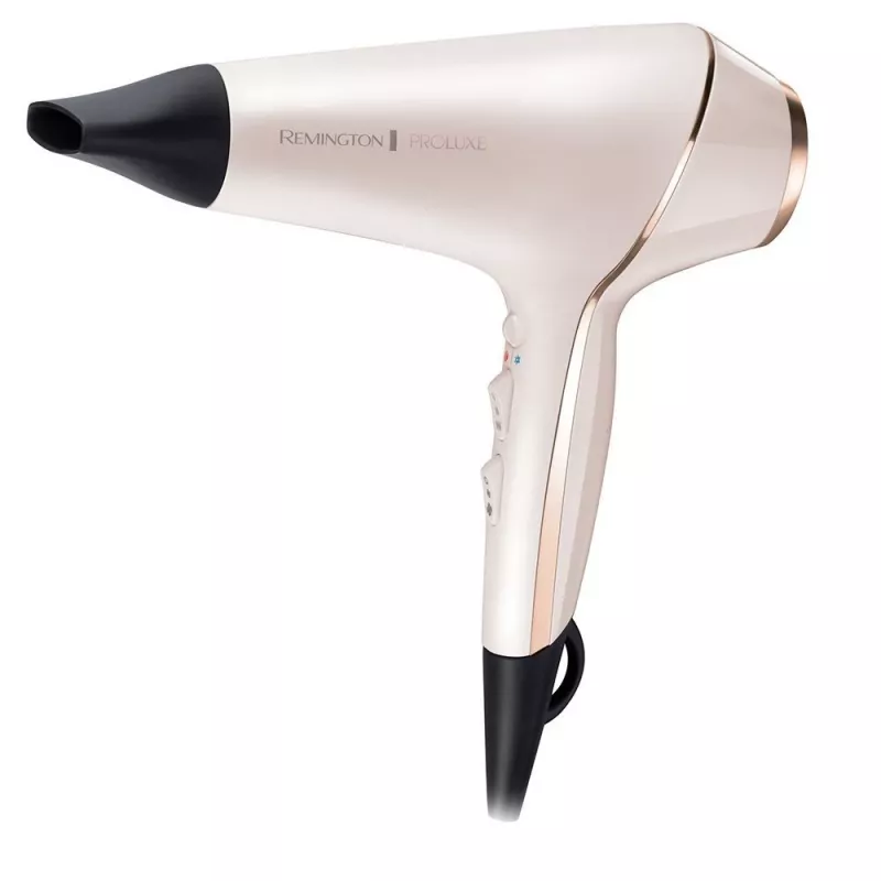 Secador de cabelo Remington Proluxe Ionic com difusor e concentrador dourado