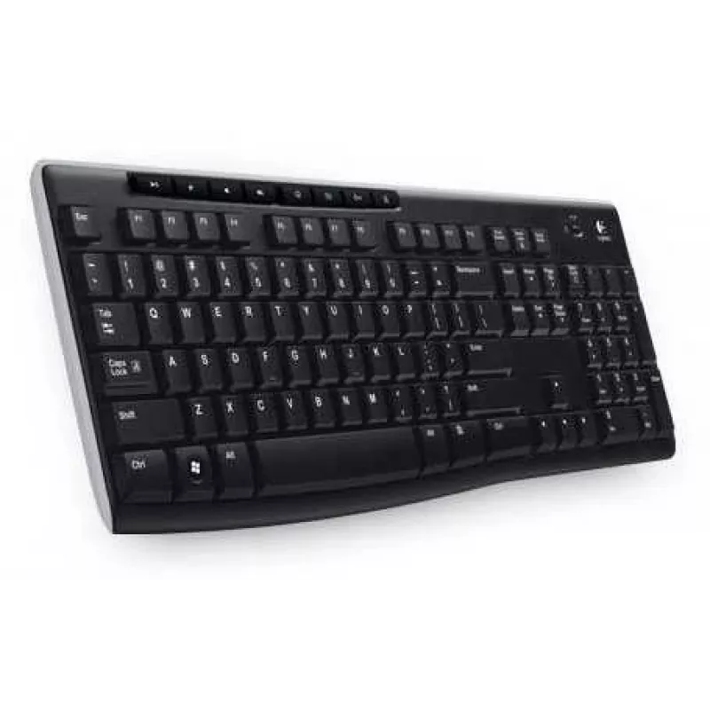 Teclado sem fios Logitech K270 com recetor Unifying em Preto