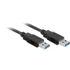 Cabo USB 3.0 SuperSpeed Goobay Wentronic, preto, 3 m – ficha USB 3.0 (Type-A) > ficha USB 3.0 (Type-A) (93929)