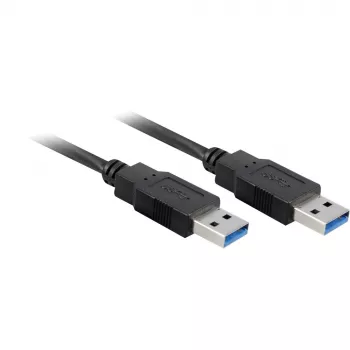 Cabo USB 3.0 SuperSpeed Goobay Wentronic, preto, 3 m – ficha USB 3.0 (Type-A) > ficha USB 3.0 (Type-A) (93929)