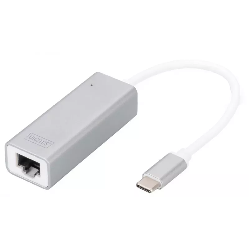 Adaptador Digitus DN-3024 USB 3.0 20 cm 1x USB-C para 1x RJ45 blindado