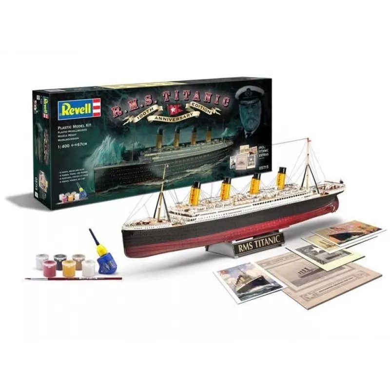 Rv05715 - Revell -1:400 - conjunto de presente - 100 anos Titanic (edição especial)