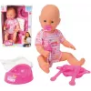Boneca bebé SIMBA New Baby Born Bobas 105032533 – corpo de borracha, tamanho recém-nascido