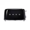 Smeg - TSF02 Torradeira 4 fatias - Preto/lacado/LxAxP 41x20,8x21,5 cm/6 níveis de torra/1500W