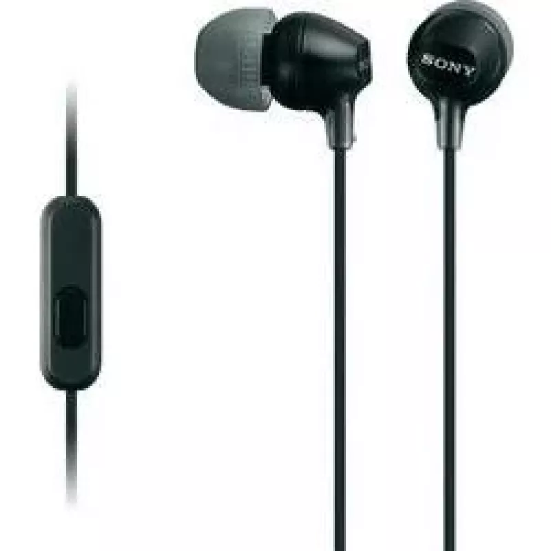 Sony MDR-EX15AP, Com Fios, 8 - 22000 Hz, Chamadas/Música, 3 g, Headset, Preto