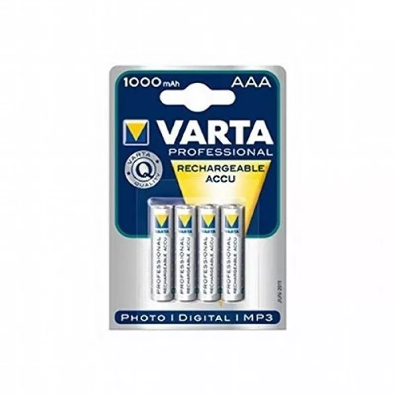 VARTA HR03 AAA pilhas recarregáveis Recharge Accu Power 1000 mAh 05703, 4 unid., verde, amarelo