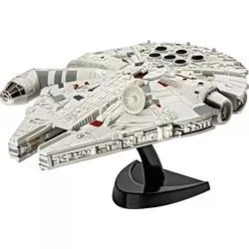 Revell 03600 Star Wars Millennium Falcon (Han Solo) escala 1:241 kit de montagem em plástico não montado/não pintado sem cola, tinta e pincel