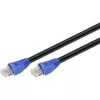 Cabo de rede RJ45 Outdoor Goobay Categoria 6 UTP (U/UTP) reto 50m (preto), preto