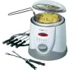Fritadeira Clatronic FFR 2916 Single 1 L de bancada 900 W cinzenta, branca