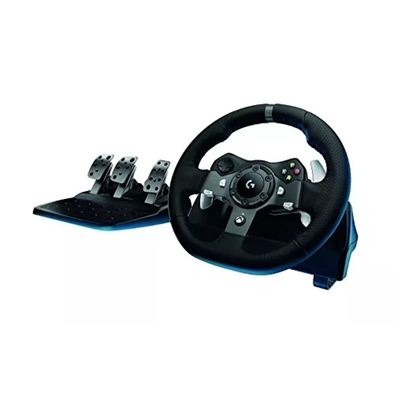 Logitech G920 Driving Force volante de corrida com pedais para Xbox One e PC, USB, preto (941-000123)