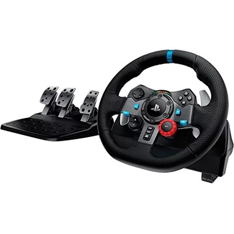 Logitech G920 Driving Force volante de corrida com pedais para Xbox One e PC, USB, preto (941-000123)