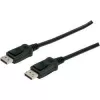 Cabo de ligação DisplayPort com bloqueio 1080p 60Hz FHD Type DP / DP M / M preto 1m