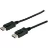 Cabo de ligação DisplayPort com bloqueio 1080p 60Hz FHD Type DP / DP M / M preto 3m