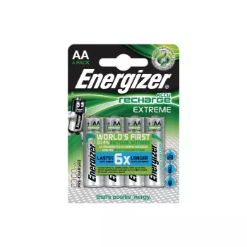 Energizer ACCU Recharge Extreme pilhas NiMH AA 2300mAh pack de 4