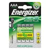 ENERGIZER BATTERY pilhas recarregáveis Recharge Power Plus 700 mAh AAA HR3/4, 4 unid.