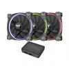 Thermaltake Riing 12 RGB TT Premium Edition CL-F049-PL12SW-A ventoinhas para caixa, 3 unidades, 120 mm, 1400 rpm, RGB