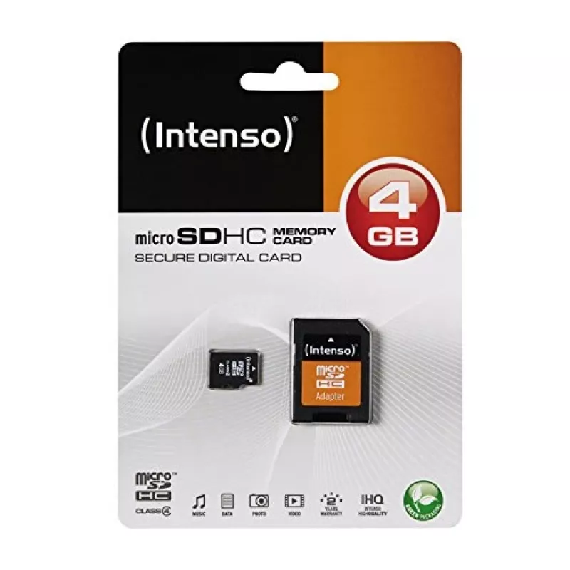 Cartão de memória Intenso 4 GB MicroSDHC Class 4 3403450