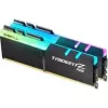 DIMM 16 GB DDR4-3200 (2x 8 GB) kit duplo, memória RAM preta, F4-3200C16D-16GTZR, Trident Z RGB, INTEL XMP