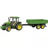 Modelo de trator BRUDER John Deere 5115 M com atrelado basculante