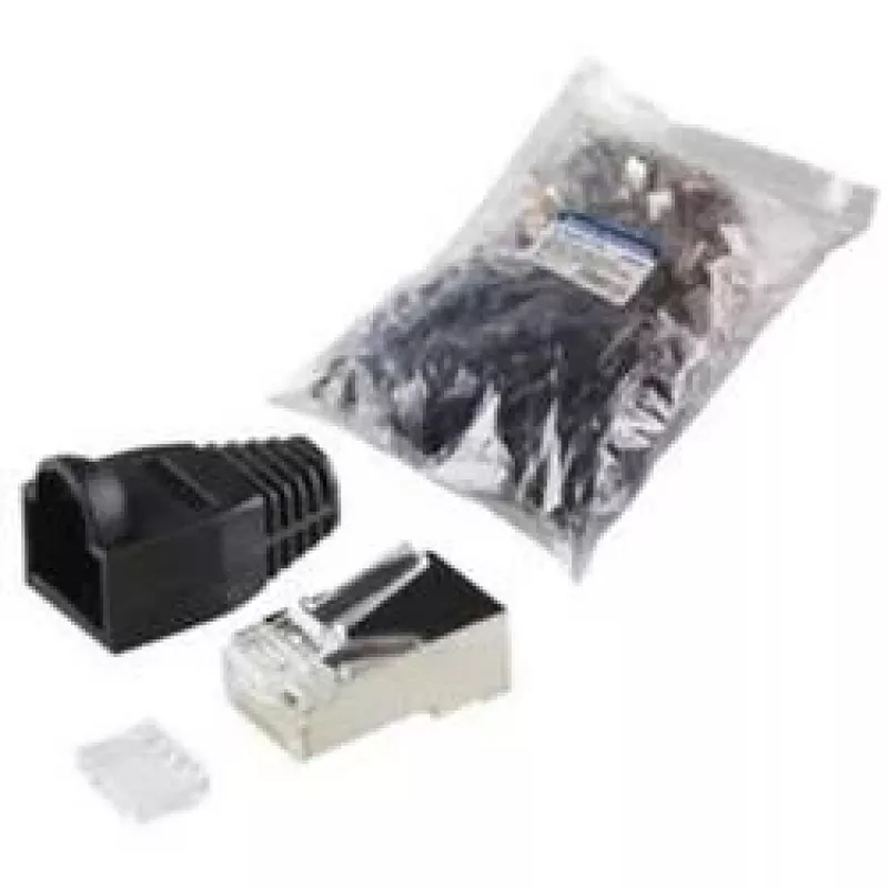 Conector de fios RJ45 LogiLink MP0022 preto transparente